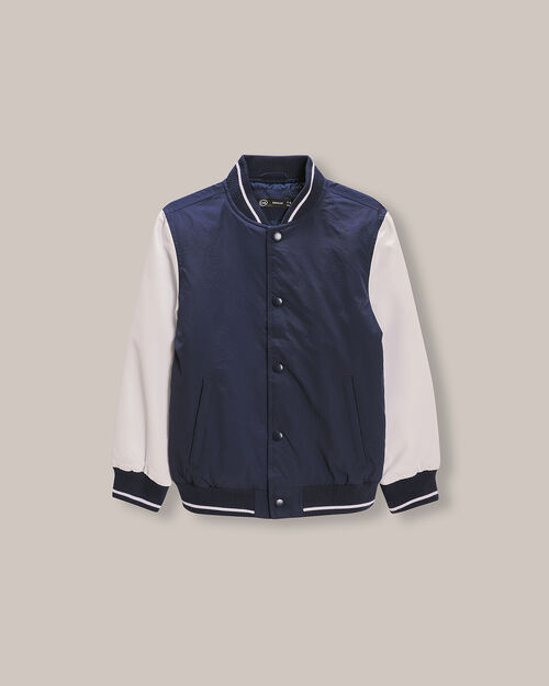 Chamarra Bomber Azul Marino